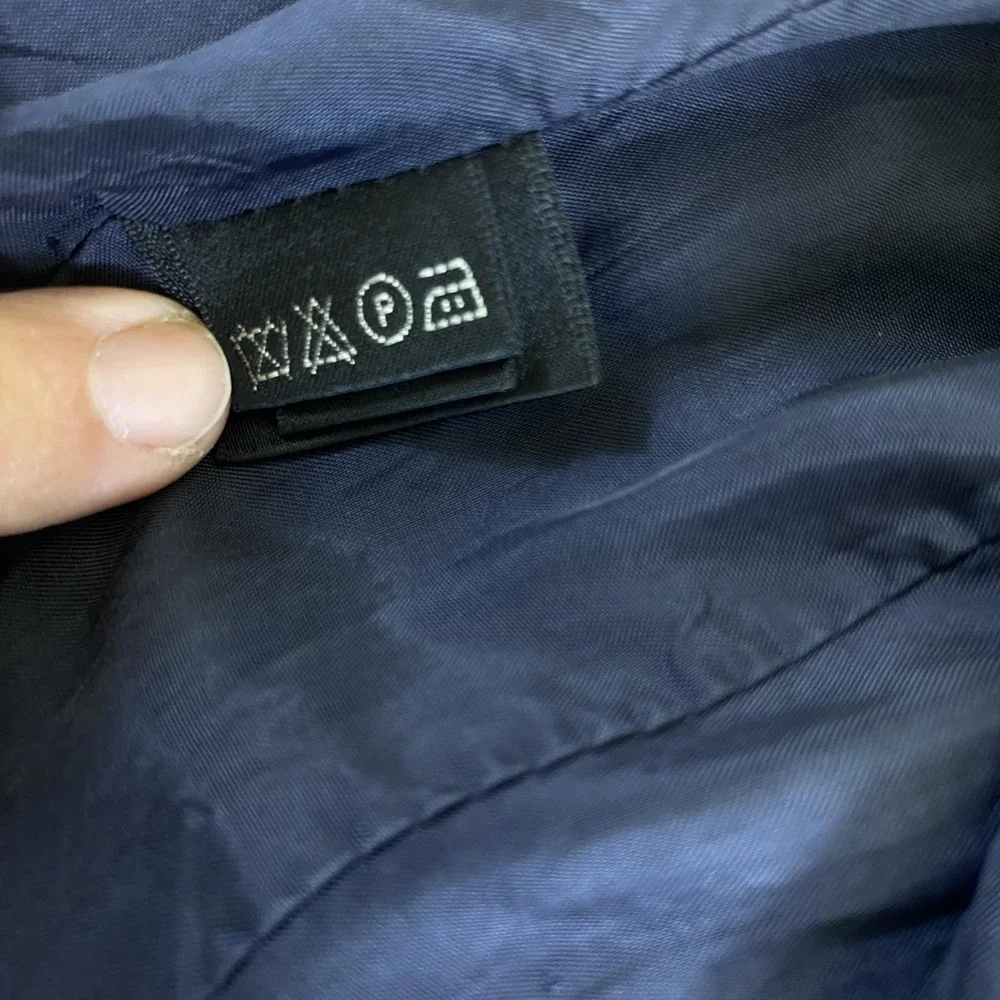 Vintage 1990s Ralph Lauren Collection Classics Sz 6 Blue Striped Wool SEE NOTES - Picture 8 of 14